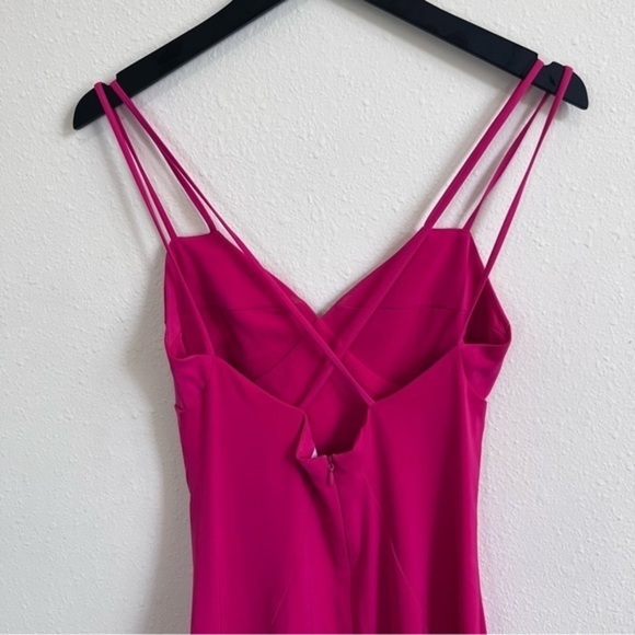 Hot Pink Crossback Midi Dress by the way. Barbie Movie - Picture 4 of 7